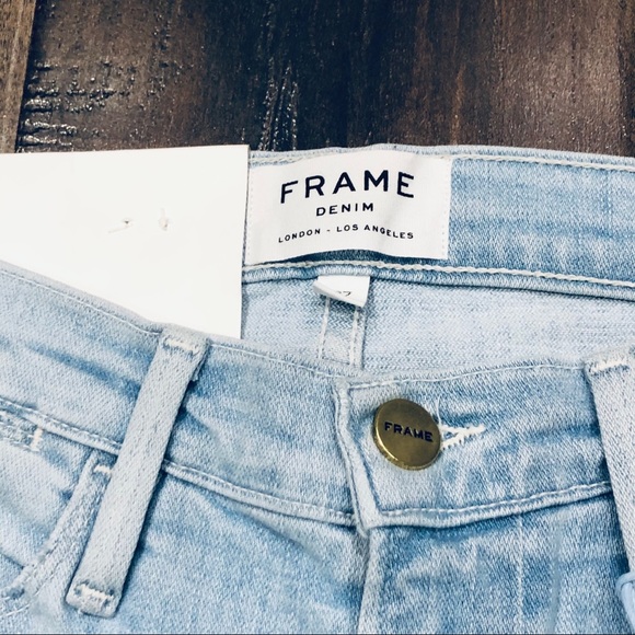 NWT FRAME Le High Skinny Distressed Jeans Sz 27 - Picture 4 of 12